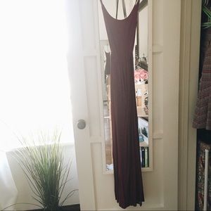 Maroon Maxi Dress